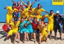 ROMÂNIA A PROMOVAT ÎN PRIMA DIVIZIE A EUROLIGII LA FOTBAL PE PLAJĂ