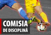 Lista cauzelor aflate pe rol și a sancțiunilor dictate în ședința Comisiei de Disciplină din 6.03.2017