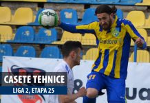 Casetele de meci ale celei de-a 25-a etape din sezonul 2016-2017 al eşalonului secund