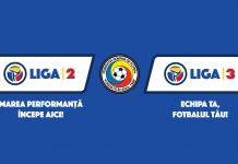 Federația Română de Fotbal a lansat noile branduri Liga 2 și Liga 3