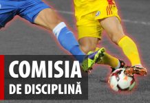 Lista cauzelor aflate pe rol în ședința Comisiei de Disciplină din 15.05.2017