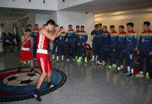 FOTO & VIDEO | Vizită surpriză în cantonamentul naționalei U21