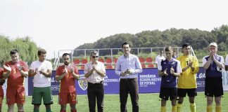 FRF a inaugurat primul teren de fotbal pentru nevazatori din Romania