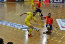 FOTO & VIDEO | România a pierdut primul amical contra vicecampioanei europene Romania Spania futsal