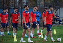 Tricolorii U21 s-au antrenat la baza sportivă „Iuliu Hațieganu” din Cluj