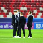 Romania U21 Inainte de inceperea meciului, Budapest , Bozsik Arena, Cristi Stavri (6)