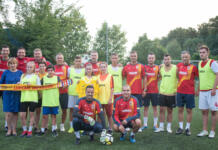 Meci între echipa FRF și cea a suporterilor din Peluza Tricoloră la Mogoșoaia